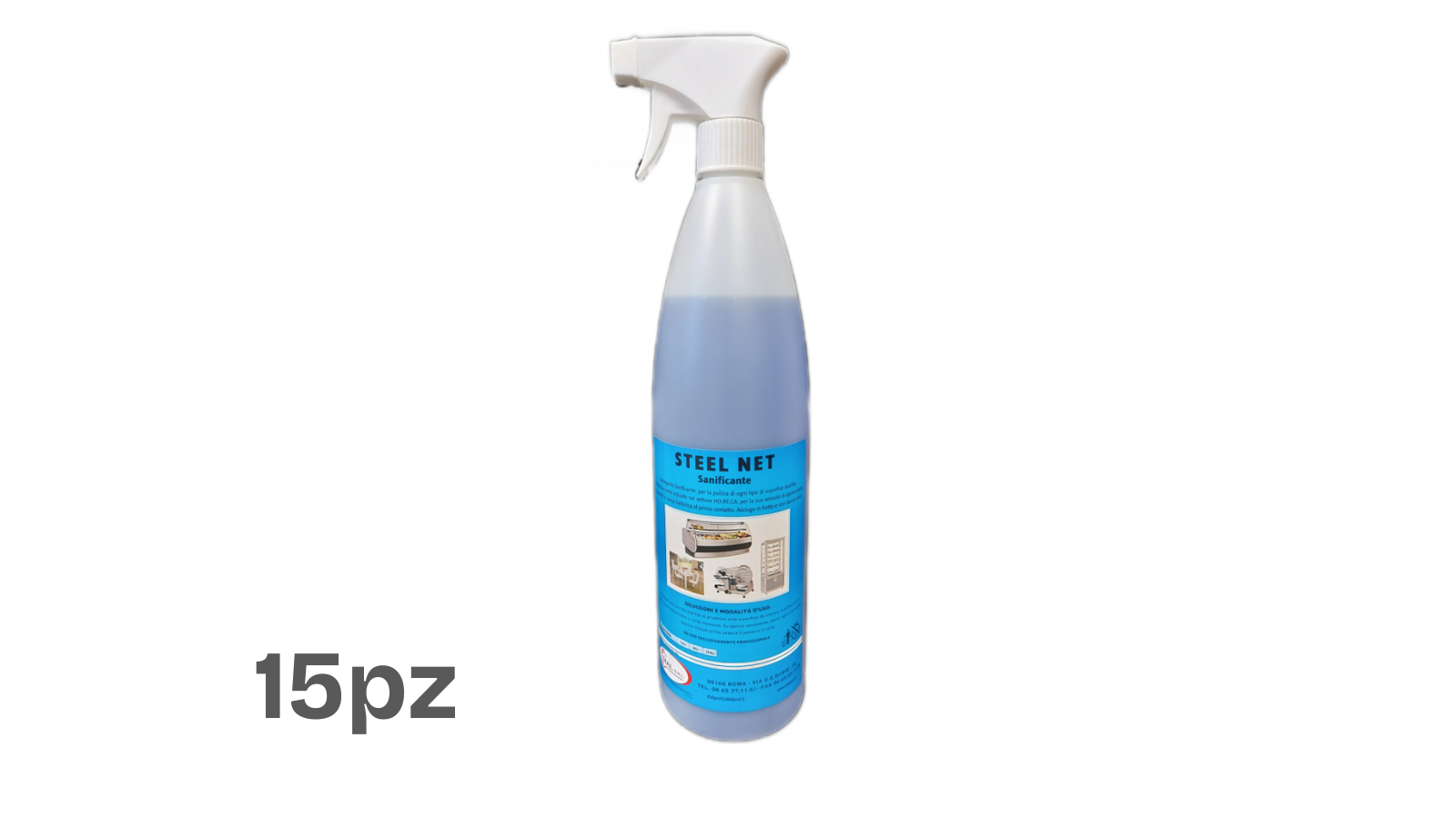 Steel Net Disinfettante Superfici (15x1lt)