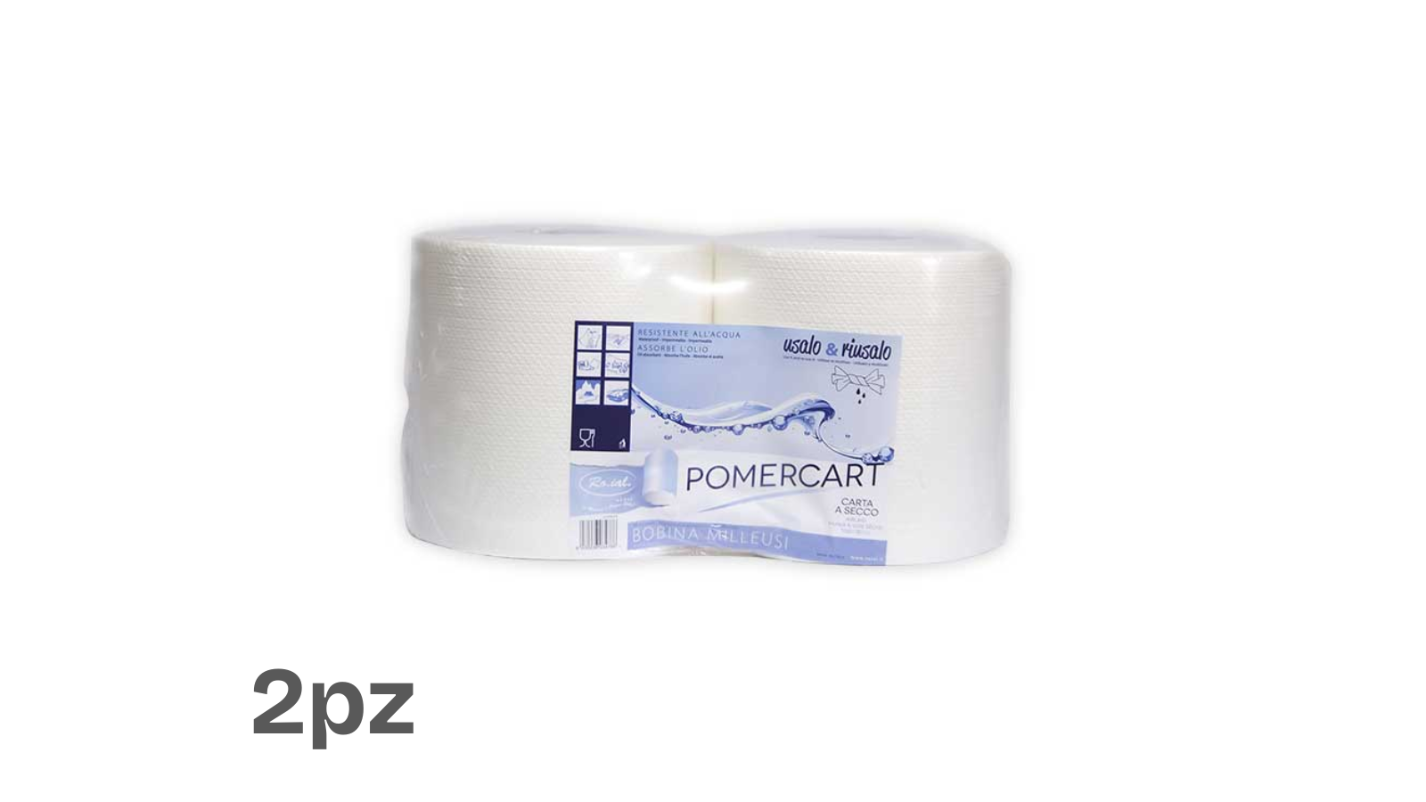 Bobina in carta a secco TNT da 4kg (2pz)