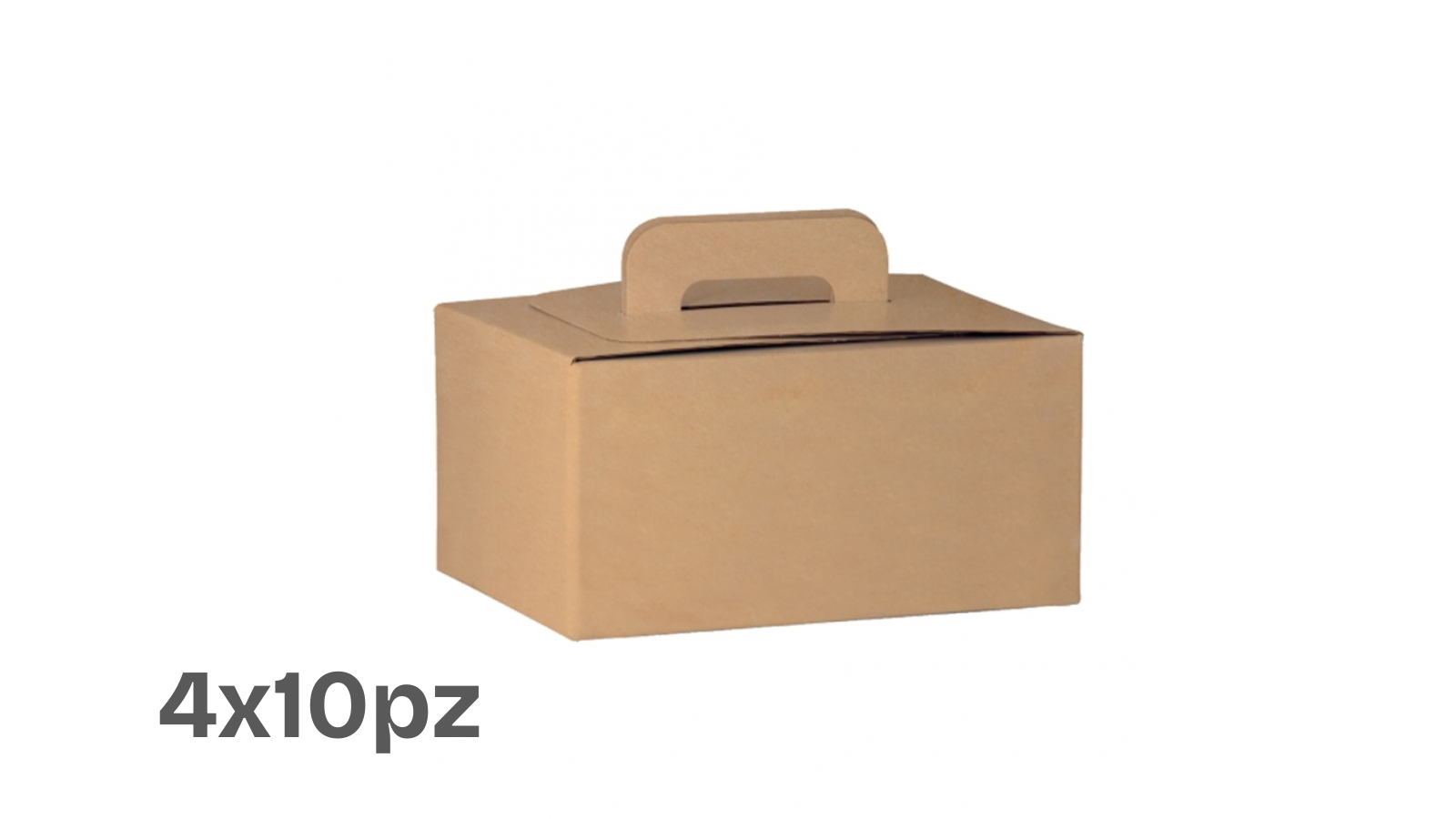 Bauletto Box Colazione in Cartone Avana – 28x20x14h cm (4x10pz)