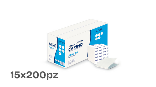 Asciugamani Piegati a V – 2 Veli in Pura Cellulosa (3000 fogli) (15x200pz)