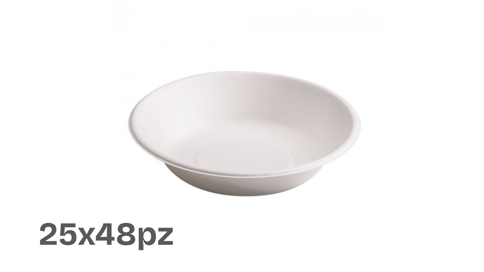 Piatto Fondo in Polpa di Cellulosa – 680 ml (48x25pz)