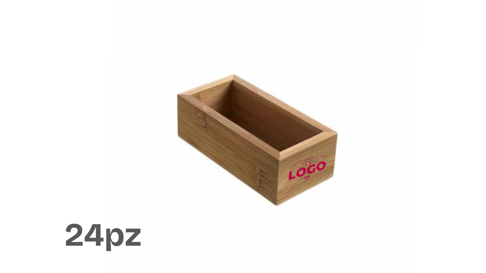 Portabustine da Zucchero in Bambù (24pz) – Personalizzato