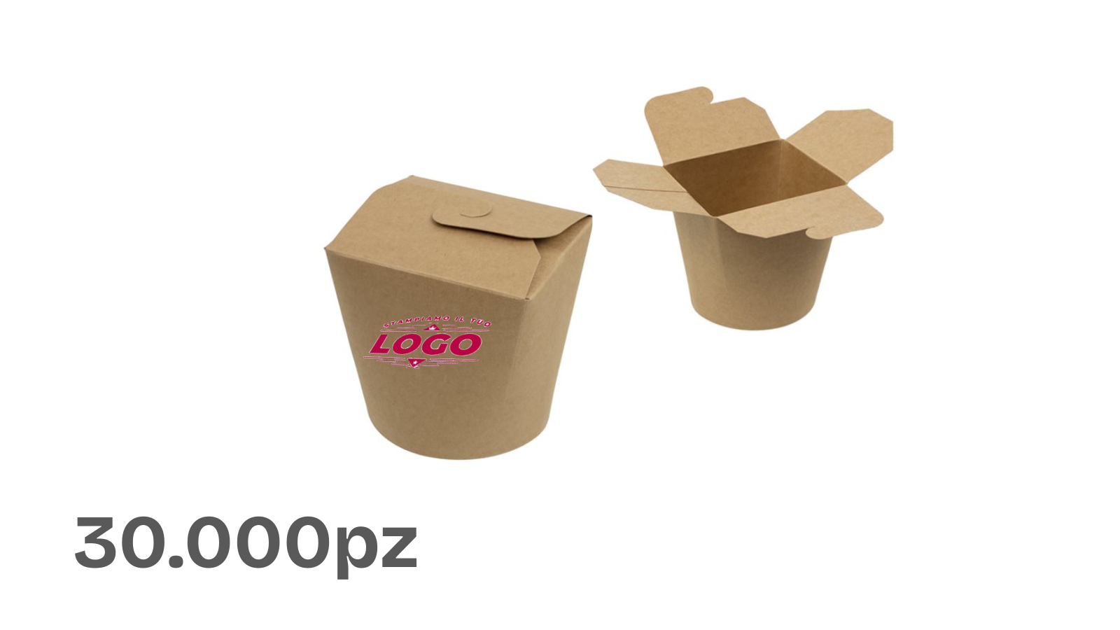 Food Box Take Away porta patatine (30.000pz) - Personalizzabile