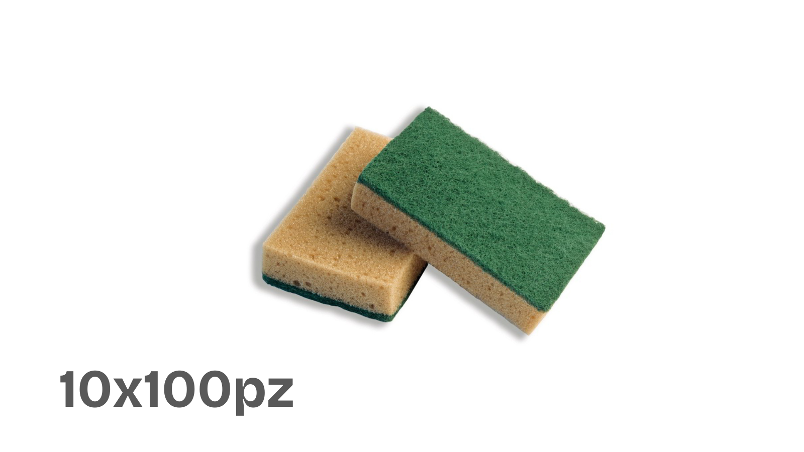 Spugna Professionale Accoppiata Abrasiva (10x100pz)