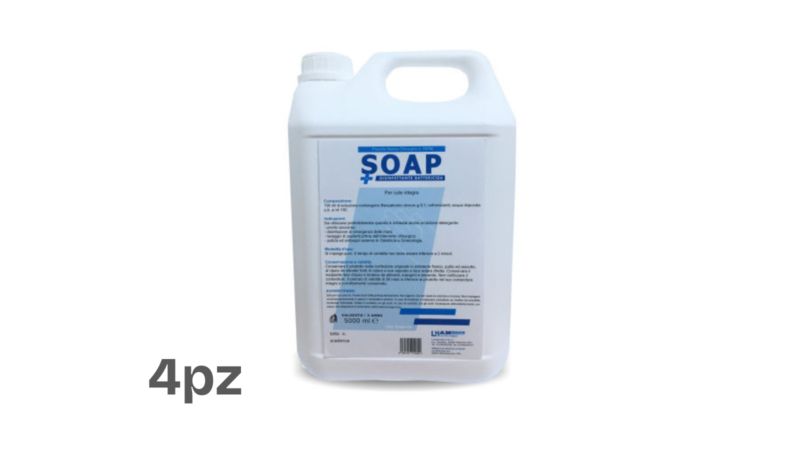 Sur S Sapone Mani Bianco Latte (4x5lt)