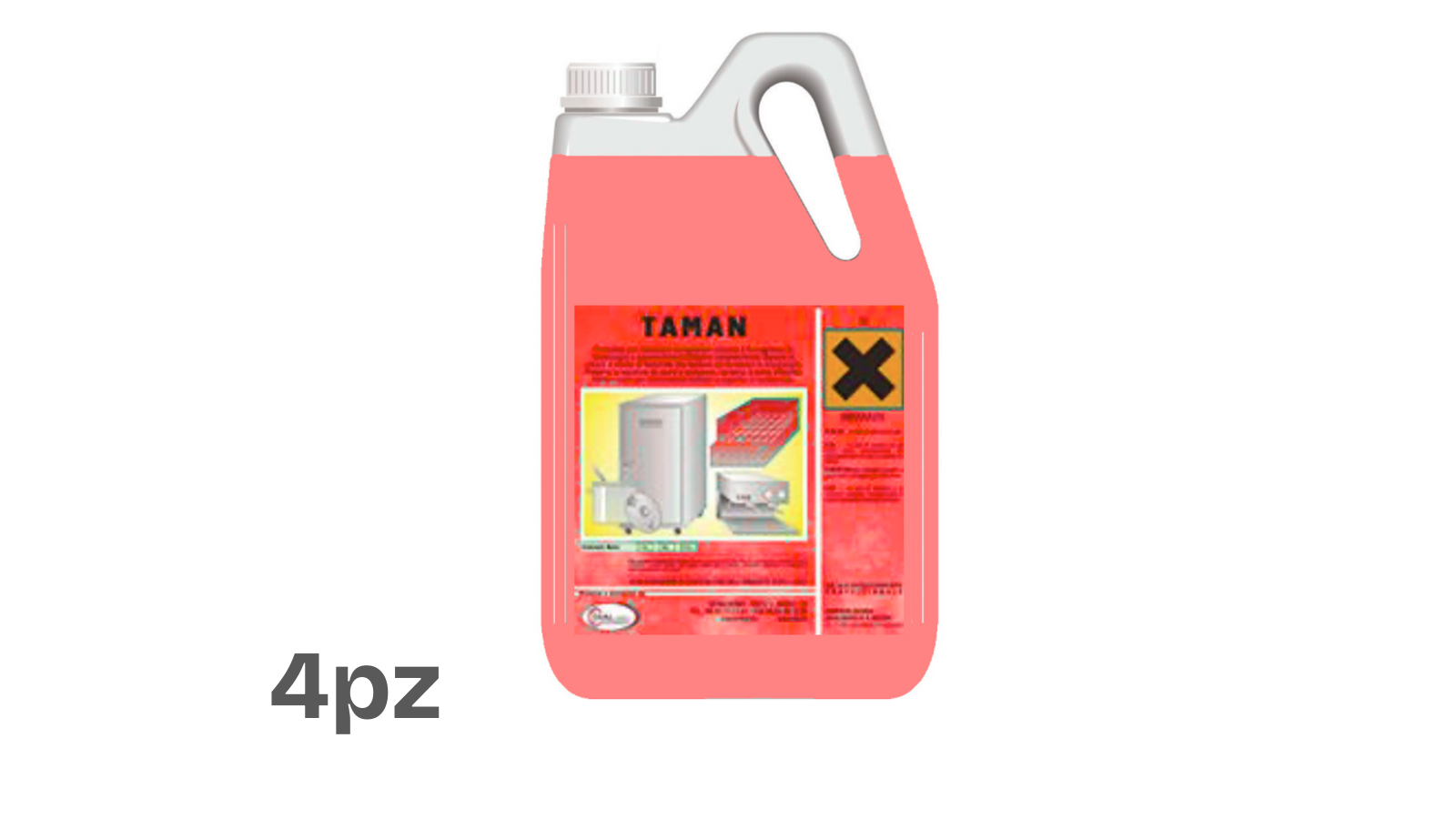 Taman Rosso Anticalcare Bollitori ed Acciaio (4x5lt)